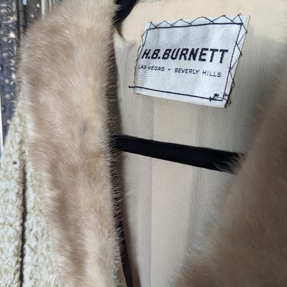 Vintage 1940s H.B. BURNETTE cream / off white soutache ribbon work jacket - Picture 2 of 7